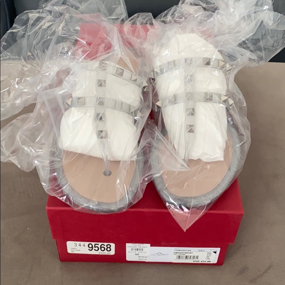 Valentino Silver Jelly sandal